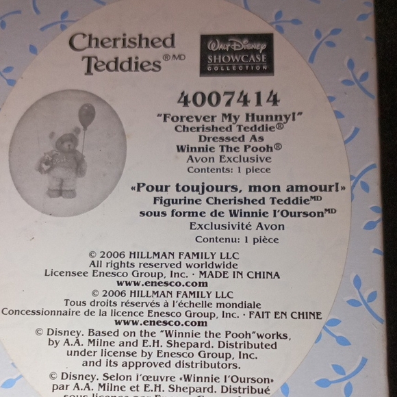 Cherished Teddies Forever My Hunny Winnie The Pooh Figurine - Picture 3 of 3